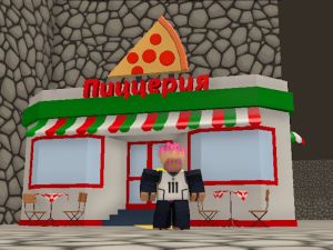 Žaidimas „Obby Pizza“ pristatymas internete