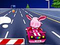 Žaidimas „Yuju“ rožinis automobilis  internete
