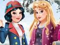 Žaidimas „Aurora“ ir „Snow White“ žiemos mados  internete
