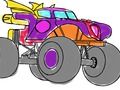 Žaidimas Monster Truck spalvinimo knyga  internete