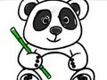 Žaidimas Atgal į mokyklą: „Panda Coloring“.  internete