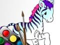 Žaidimas Linksma gyvūnų spalvinimo knyga  internete