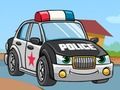 Žaidimas Policijos automobilių dėlionė  internete