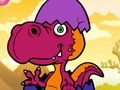 Žaidimas Ledynmečio linksmų dinozaurų dažymas  internete