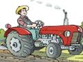 Žaidimas Cartoon traktoriaus dėlionė  internete