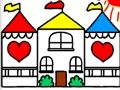 Žaidimas Atgal į mokyklą spalvinimo knyga DOLLHOUSE  internete