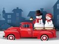 Žaidimas „Xmas Trucks Jigsaw“  internete