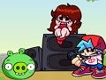 Žaidimas Penktadienio vakarą „Angry Birds“ Funkin 'vs PIG  internete