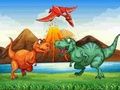 Žaidimas Spalvingų dinozaurų rungtynės 3  internete
