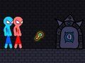 Žaidimas Raudona ir mėlyna Stickman virvė  internete