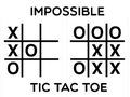 Žaidimas Neįmanomas tic tac toe  internete