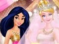 Žaidimas Princesės rožinės ir auksinės vestuvės  internete