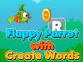 Žaidimas Flappy Papūga su kūrimo žodžiais  internete