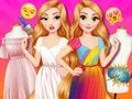Žaidimas Princesių aprangos dažymas  internete