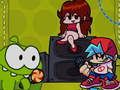 Žaidimas Penktadienio vakaras Funkin VS Om Nom iš „Cut The Rope“.  internete