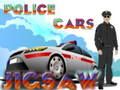 Žaidimas Policijos automobilių dėlionė  internete