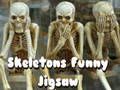 Žaidimas Skeletai Juokingi Jigsaw  internete