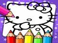 Žaidimas Hello Kitty spalvinimo knyga  internete