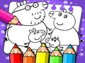 Žaidimas Peppa Pig spalvinimo knyga  internete