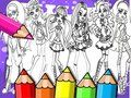 Žaidimas Monster High spalvinimo knyga  internete