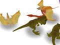 Žaidimas Dinozaurai susilieja ir kovoja  internete