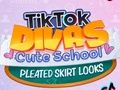 Žaidimas „TikTok Divas“ miela mokyklinio klostuoto sijono išvaizda  internete