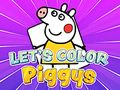 Žaidimas Nuspalvinkime Piggys  internete
