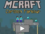 Žaidimas Mcraft animacinių filmų parkūras  internete