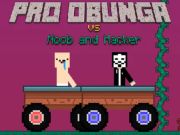 Žaidimas „Pro Obunga vs Noob“ ir „Hacker“ internete