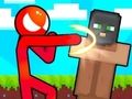 Žaidimas Stickman vs Villager: Išgelbėk mergaitę  internete