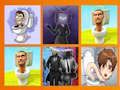 Žaidimas „Skibidi Toilet Match Up“.  internete