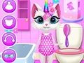 Žaidimas Kitty Unicorn kasdienė priežiūra  internete