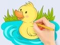 Žaidimas Spalvinimo knyga: Baby Duck Swim  internete