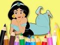 Žaidimas Spalvinimo knyga: Princesė Jasmine  internete