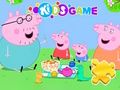 Žaidimas Dėlionė: „Peppa Pig“ šeimos piknikas  internete