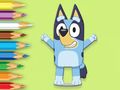 Žaidimas Spalvinimo knyga: Happy Bluey  internete