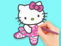 Žaidimas Spalvinimo knyga: Hello Kitty Dancing  internete