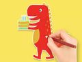 Žaidimas Spalvinimo knyga: Dinozauro gimtadienis  internete