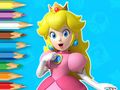 Žaidimas Spalvinimo knyga: Jaunoji princesė Peach  internete