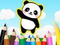Žaidimas Spalvinimo knyga: Miela panda  internete