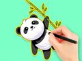Žaidimas Spalvinimo knyga: Panda valgyk bambuką  internete