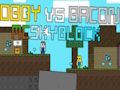 Žaidimas Obby prieš Baconą: MCSkyblock  internete