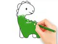 Žaidimas Spalvinimo knyga: Puikus kūdikis dinozauras  internete