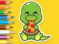 Žaidimas Spalvinimo knyga: alkani dinozaurai  internete