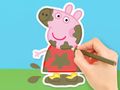 Žaidimas Spalvinimo knyga: Peppa purve  internete