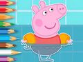 Žaidimas Spalvinimo knyga: Peppa Swimming  internete
