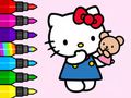 Žaidimas Spalvinimo knyga: Hello Kitty Teddy Bear  internete