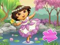 Žaidimas Dėlionė: Dora Lake Dance  internete