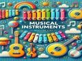Žaidimas Muzikos instrumentai  internete