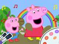 Žaidimas Spalvinimo knyga: Peppa Pig Muddy Juokingi  internete